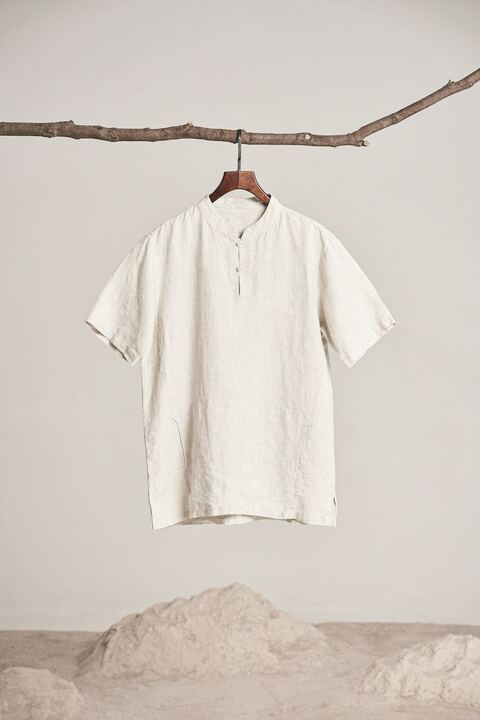 White linen shirt